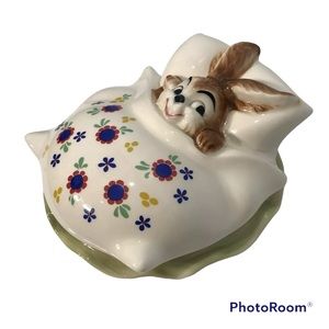 GOEBEL W. GERMANY Porcelaine Rabbit Candy Dish
